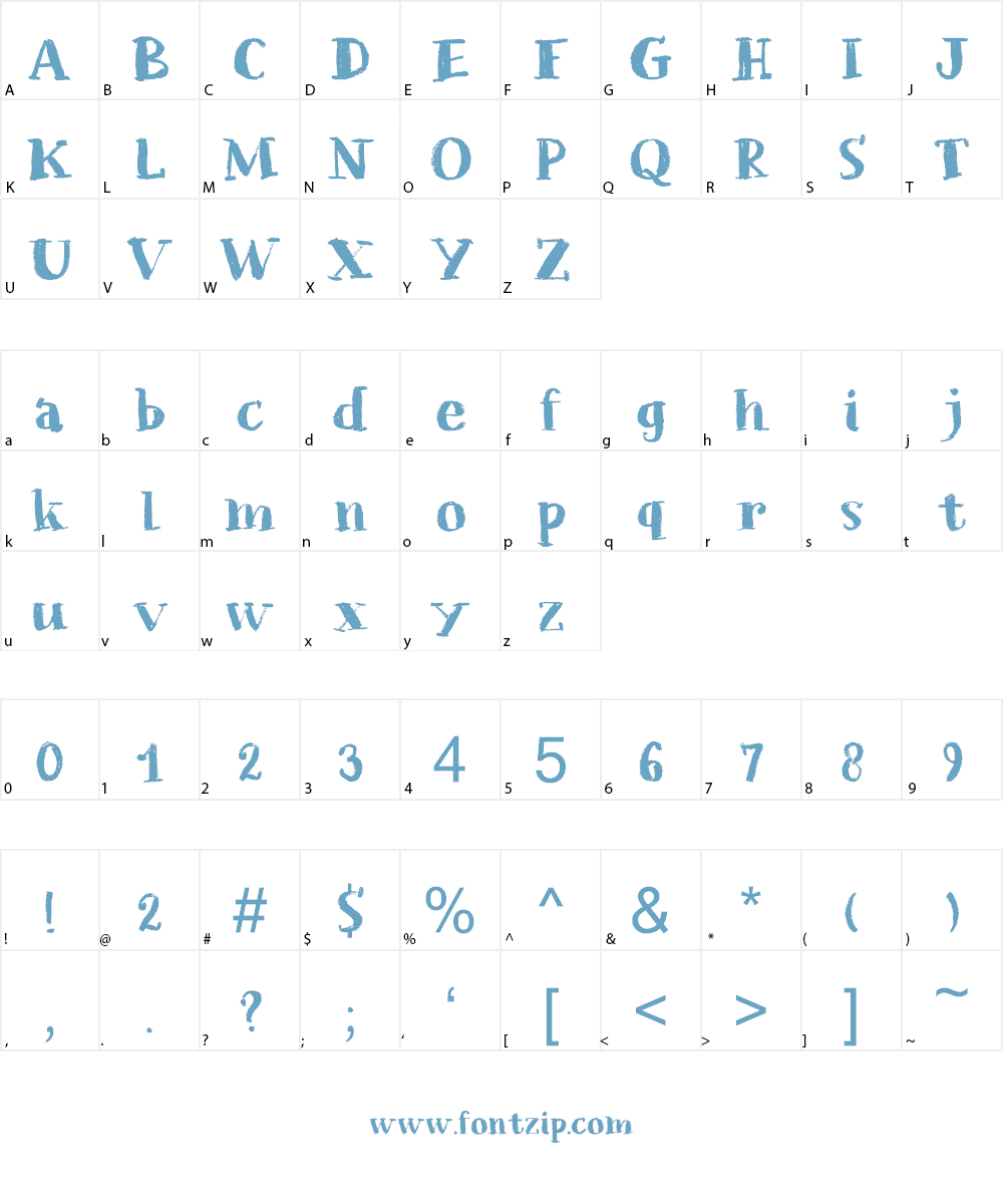 Chalkaholic DEMO Font Character